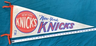 1970's New York Knicks Pennant Full Size 12"x31" Vintage Reed Frazier NBA