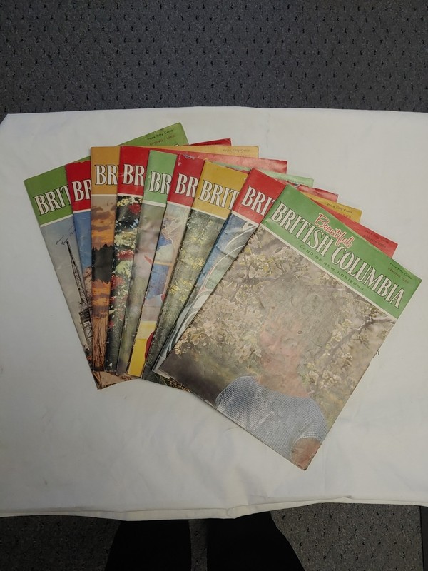 Set Of 9: Beautiful British Columbia Magazines. 1964-1966