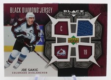2007-08 Upper Deck Black Diamond Jerseys Joe Sakic BDJ-SA Patch