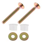  4pcs Toilet Seat Mounting Screws: Plastic Hinges Bolts - Universal Toilet Seat