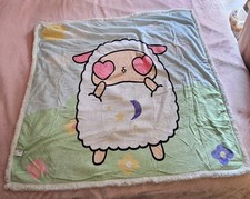 Baby Lamby Soft Cozy Plush Baby Blanket 43.25" x 43.25" Sheep Sun Moon Stars