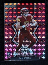 2022 Panini Mosaic Rookies Pink Camo Mosaic Prizm Sam Howell #305 2wr