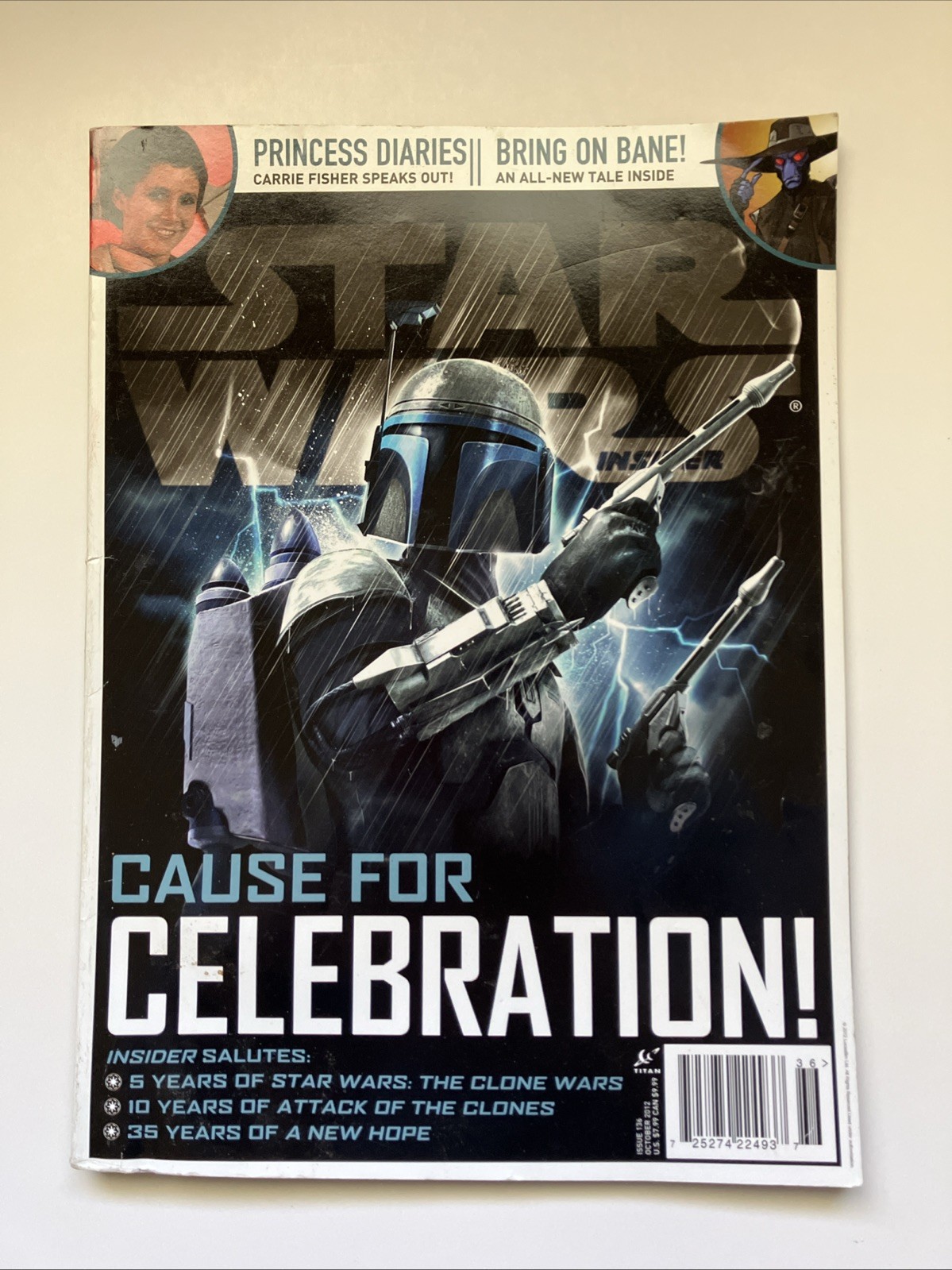 Star Wars Insider magazine #136 October 2012 Jango Fett Carrie Fisher