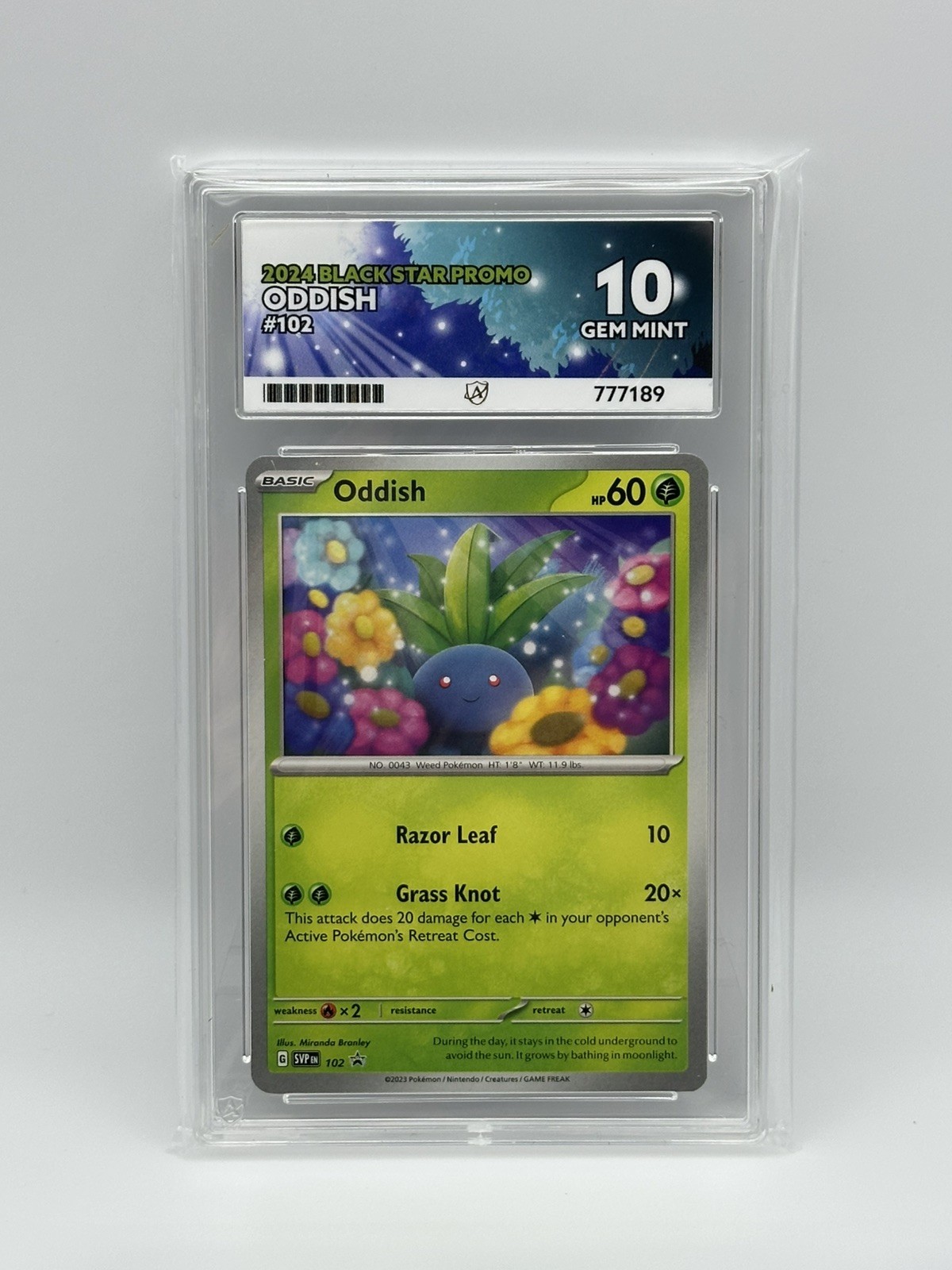 Oddish from SVP Black Star Promos