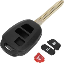 X AUTOHAUX Key Shell Case Keyless Entry Remote Fob Replacement Black 