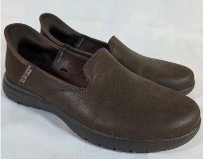 Skechers Hands Free Slip-ins GoWalk Womens 6.5 Choc Brown AllDay Walking Comfort
