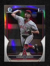 2023 Bowman Draft - Camden Minacci Chrome Refractor 1st Bowman #BDC-23 Angels