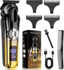 Professional Beard Trimmer for Men - Cordless Hair Clippers,Zero Gapped T-Blade