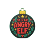 2 Pcs Angry Elf Christmas Ornaments – Funny Plastic Holiday Decorations for Tree