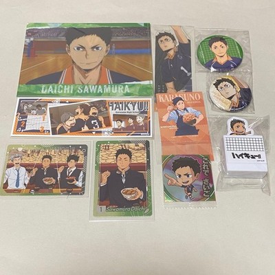 Haikyuu Sawamura Daichi Goods Set Badges Stamps Cards Clear Files Version