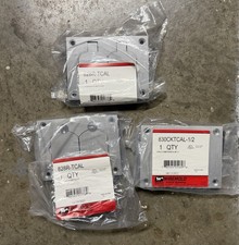 (2) Wiremold 828R-TCAL + (1) 830CKTCAL -1/2Aluminum Cover Plate.. Duplex.. New