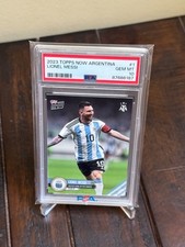 2023 Topps Now Argentina Soccer #1 Lionel Messi PSA 10 GEM MINT