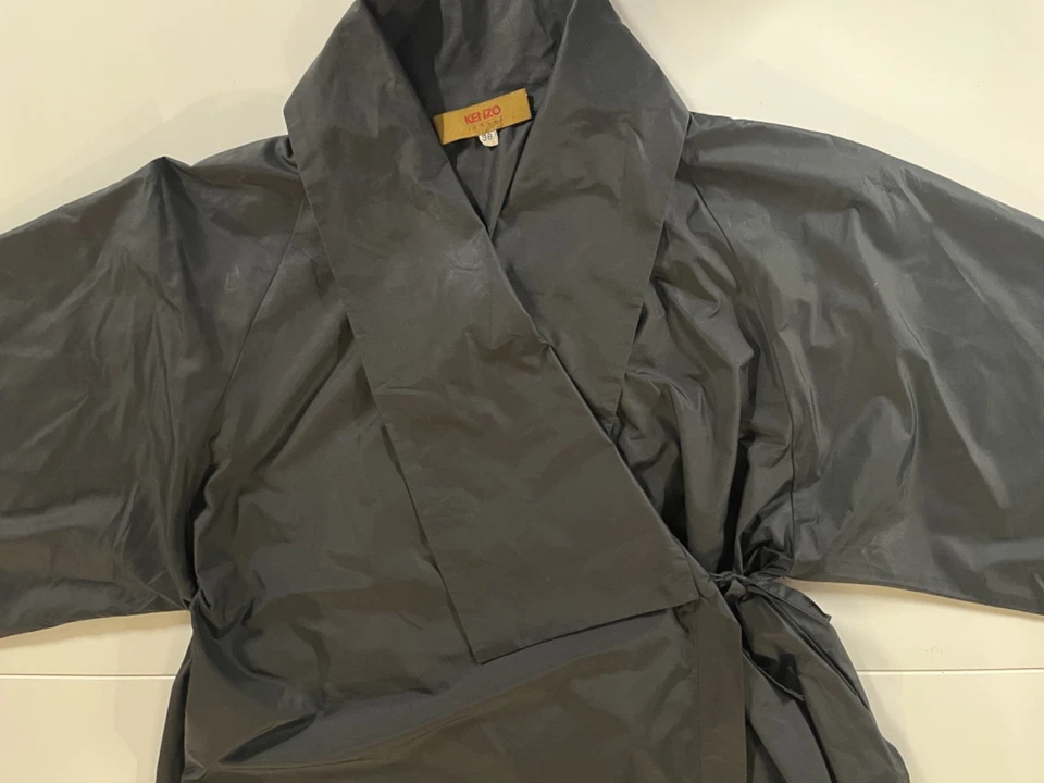 Vintage Kenzo Long Kimono Style Rain Coat S38 - Image 4 of 4