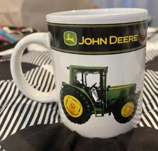 Vintage John Deere Tractor Coffee Mug | Farm Equipment Logo | Classic Cup