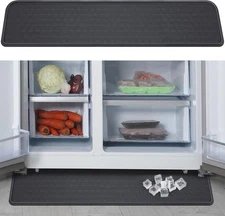 Mini Fridge Mats Silicone Refrigerator and Appliance Spill Liner, 37.4 x 8.7... 