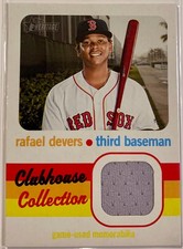 Rafael Devers 2020 Topps Heritage #CCR-RDa Clubhouse Collection Patch Jersey