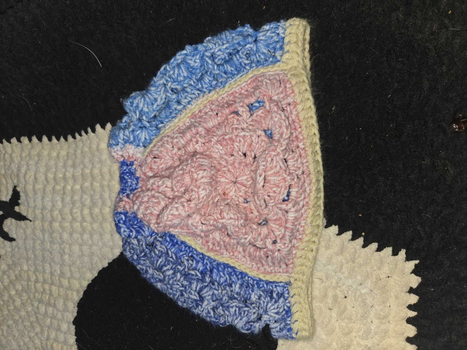 Handmade Crochet Patchwork Open Front Cardigan Ja… - image 3