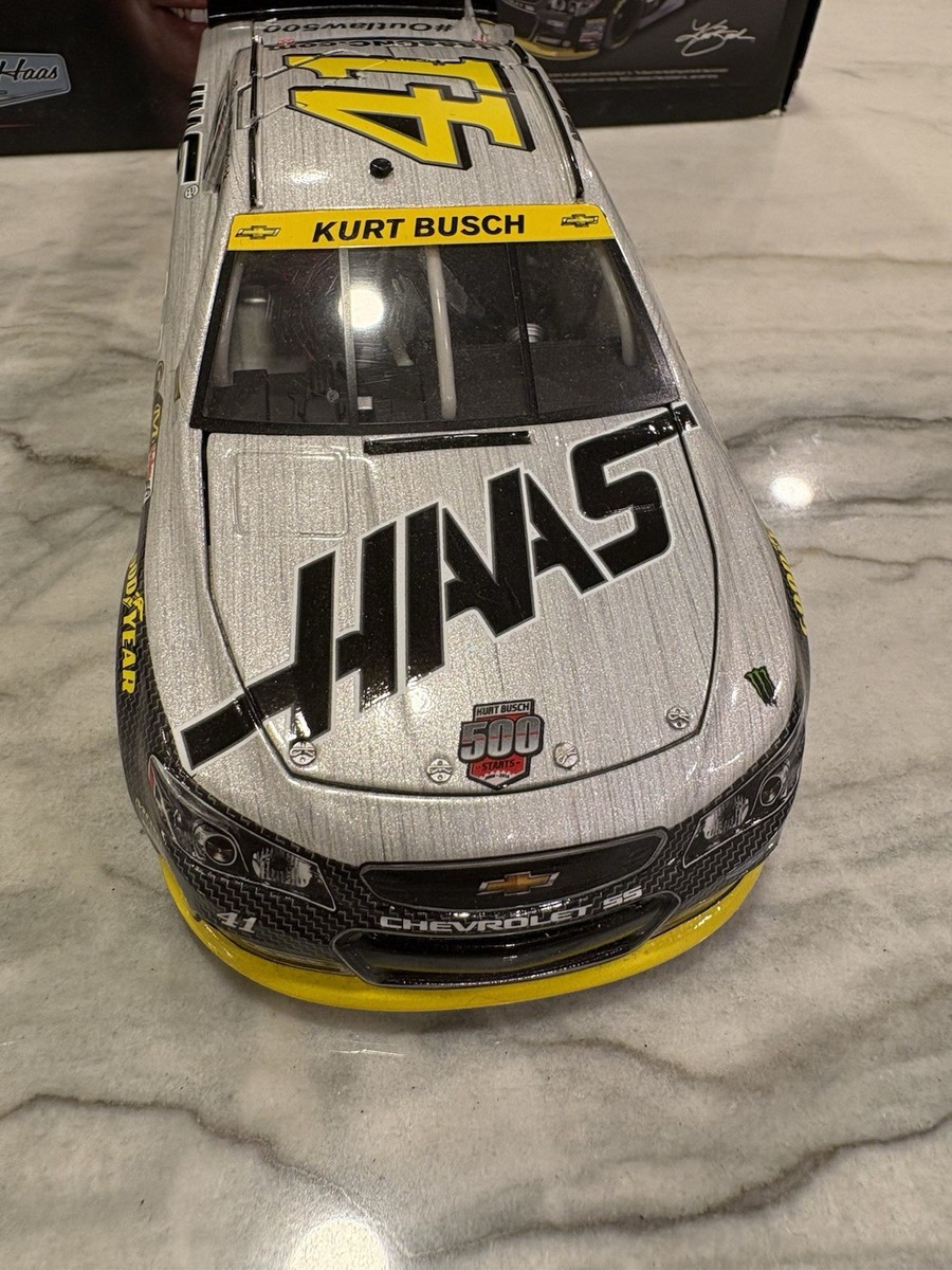 READ Kurt Busch 2014 Haas Automation 500th Start Nascar 1/24