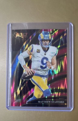 2025 Panini Select - Club Level Matthew Stafford #219 Pink Shock Prizm