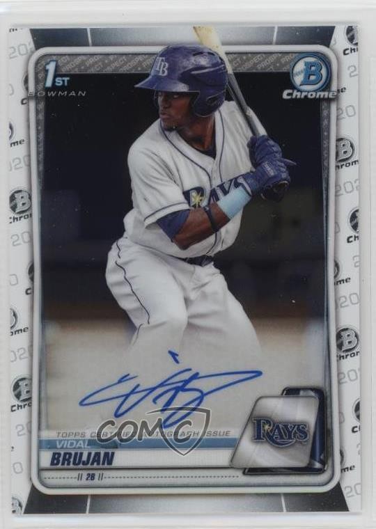 2020 Bowman Chrome Prospects Auto Vidal Brujan #CPA-VB Auto uk2