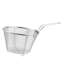 Baskets 1Pc Stainless Steel Fry Basket with Handle Round Wire Fry Basket Stee...