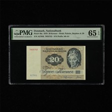 1979 Denmark Nationalbank 20 Kroner Pick#49a PMG 65 EPQ Gem UNC