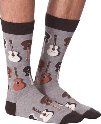 Hot Sox Men Guitars Crew Sock HSM70081
