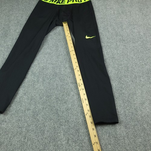Nike PRO Dri-Fit Compression Training Tights Size Large Black Workout Running - Picture 10 of 13
