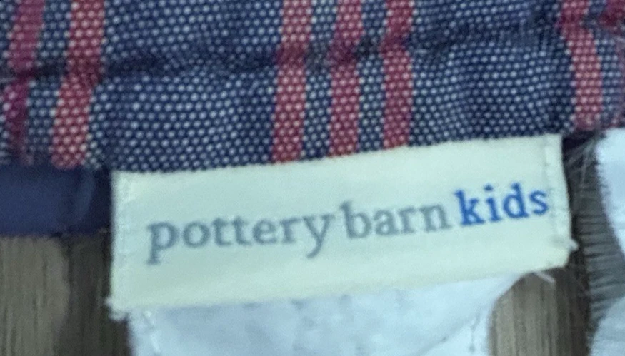 Pottery Barn Kids Sports Appliqué Embroidered Quilt Reversible Patchwork Blanket - Image 2 of 4