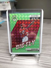 2022 Panini Mosaic Fluorescent Green Mosaic Prizm /10 Nelson Cruz Big Fly 
