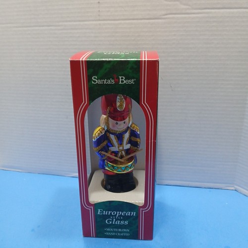 1996 Santa's Best 6” Drummer European Style Glass Blown Ornament NEW - Picture 2 of 5