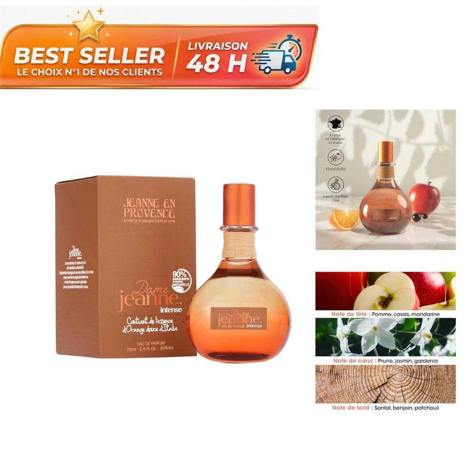 Jeanne En Provence Dame Jeanne Intense Eau de Parfum Femme 75 ml - Photo 1/4