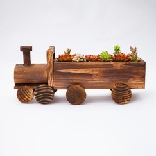 Note: Empty Planter Wheels Will Not Slide With Bottom Hole) Train Planter