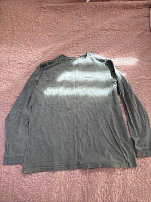 Patagonia Shirt Mens Medium Long Sleeve Crew Neck Outdoor Lightweight Green