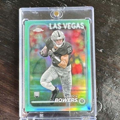 Topps Chrome Brock Bowers Rookie Green Refractor #207 /199