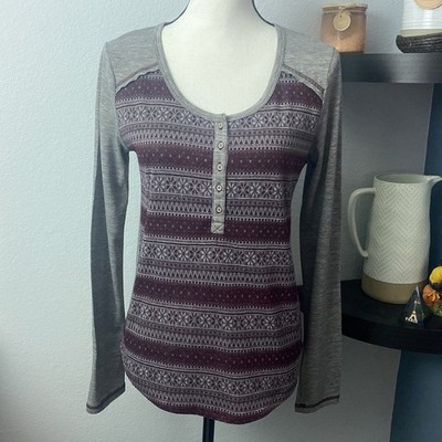 Hem & Thread Red and Gray Top