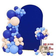 Wedding Arch Cover Stretchy Fitted Arch Cover Round Top Stand 6FT Royal Blue
