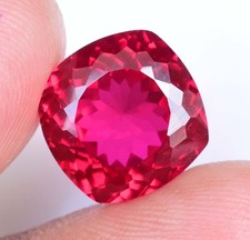 10.40Ct Natural Myanmar Red Spinel Certified Cushion Cut Flawless Loose Gemstone