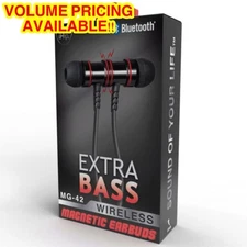 iHip Extra Bass Bluetooth Wireless Magnetic Earbuds