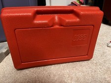 Vintage LEGO Carry Case Storage Container Bin Made In USA 11”X7” 1980s 1982 Red