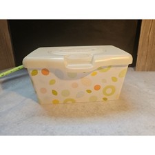 Huggies Vintage Baby Wipes Box Polka Dots Leaf Refillable Reusable 2019 Plastic
