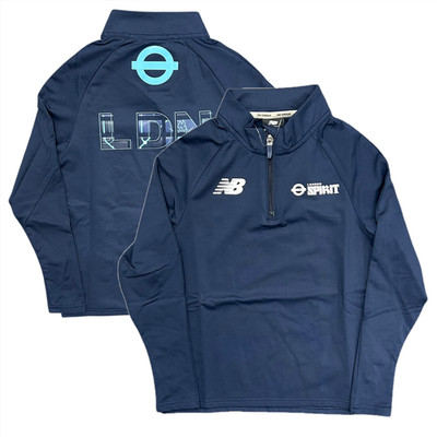 London Spirit 1/4 Zip Kinder New Balance Cricket 1/4 Zip Top - Neu