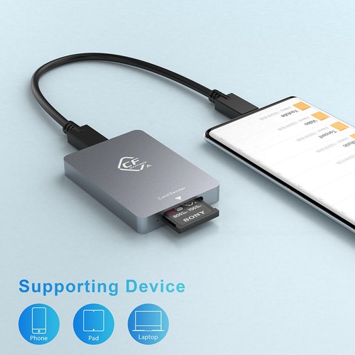CFexpress Type A Card Reader USB 3.1 Gen 2 10Gbps , Plug&Play CFexpress Reader D - Afbeelding 10 van 10