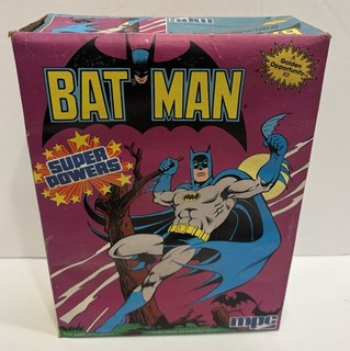 MPC Batman Super Powers Model Kit 1984 release FACTORY Open Box Rare Kit