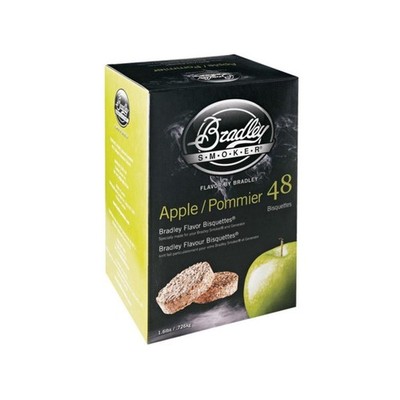 Bradley Smoker Bisquettes for Grilling and BBQ, Apple Special Blend, 48 Pack