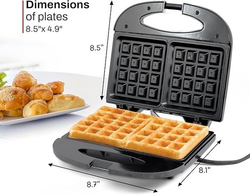 Maxi-Matic Electric Nonstick Belgian Waffle Iron Snack Maker Machine, Breakfast, - Picture 2 of 6