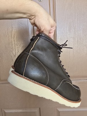 Redwing Heritage 8180 Moc Toe Kangatan Green Leather RARE Men Size
