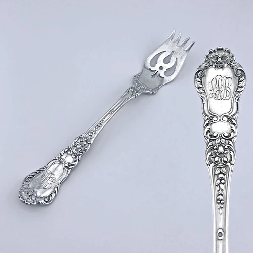 Baronial Old by Gorham Sterling Silver Pierced 3-Tined Fish Fork - 6 3/4" - Mono