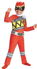 DISFRAZ CLÁSICO NIÑO ROJO POWER RANGERS DINO CARGA TALLA 4-6 DG82734L