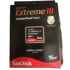 SanDisk 16GB Extreme III CompactFlash Memory Card 30MB/s